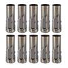 10Pcs E14 Metal Tube For Candle Lamp Holder Lamp Base Lighting Accessories 25x80mm Bronze