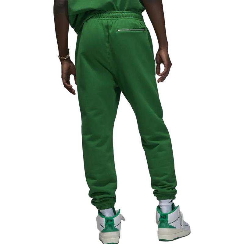 Jordan Штаны спортивные вязаные Air Jordan X с надписью-логотипом Мужские Цвет: Сосново-зеленый Умеренная манжета FJ0697-302