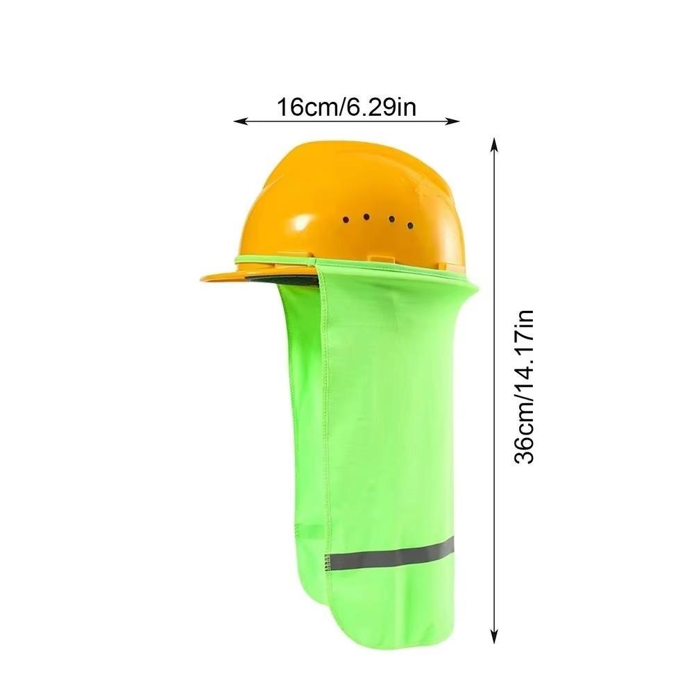 Breathable Hard Hat Sun Shade With Reflective Stripe Face and Neck Protection Work Accessory