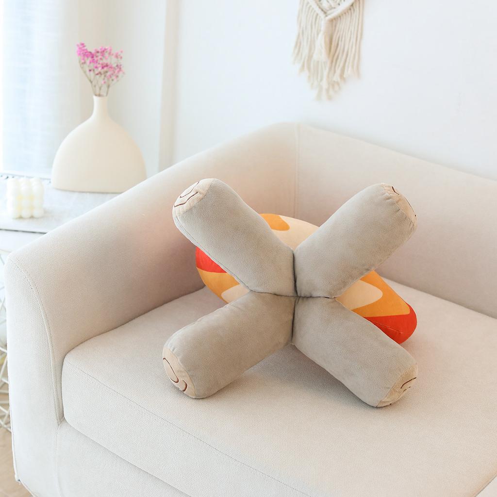 Bonfire Flame Pillow Plush Toy Bonfire Shape Fire Doll Ornaments Event Props Decoration