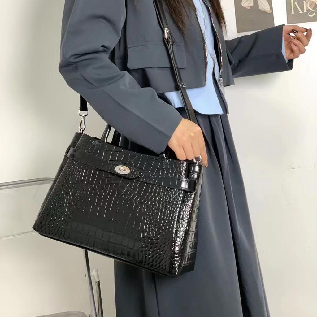 Cross Border кожаная сумка женская 2025 новая большая сумка женская большая вместительная сумка-тоут премиум-класса Sense сумка через плечо сумка для поездок на работу