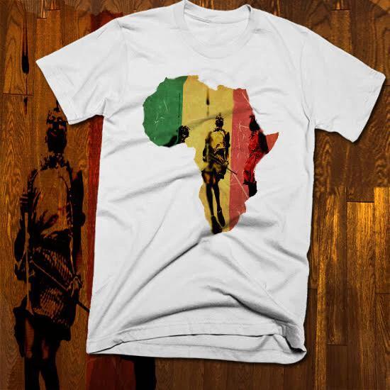 African Map T-Shirt Black History Month Melanated Wakanda Pride New cotton tee