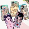 Black Tpu Case For Huawei Honor X8 50 Lite Pro 10 Lite Nova 5t 8 9 Pro 4G 5G 8i Cover Shintaro Kago Horror Cartoon
