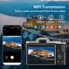 4K Digital Camera for Photography with WiFi, 2025 Latest Auto-Focus Vlogging Camera for YouTube Video 3'' 180° Flip Screen Travel Cameras 16X Zoom