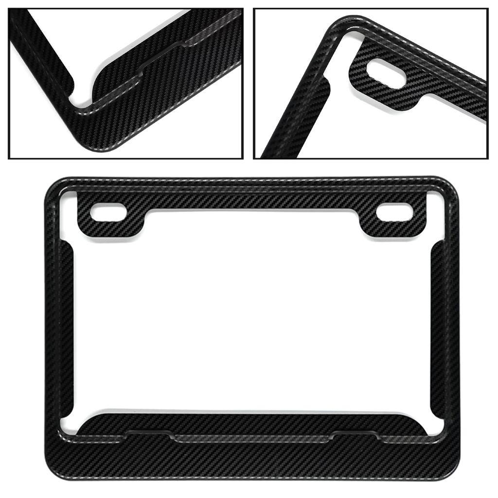 Carbon Fiber Texture Texture License Plate Frame Carbon Fiber Texture Texture Cloth Wrapped Holder Black Stainless Stee