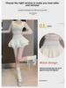 2024 Women's High-Waist White Puffy Mini Skirt for Spring and Summer