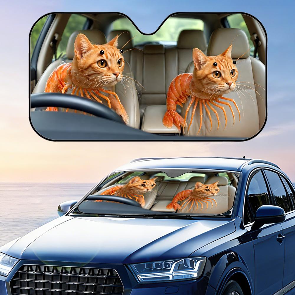 Funny Trippi Troppi Driving Sun Visor Foldable Universal Car Windshield Sun Shade UV Protection Heat Insulation Foldable Cover