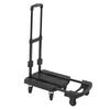 Folding Hand Truck 440lbs Heavy Duty Dolly Cart with 4 360 Degrees Rotating Wheels for Airport Travel