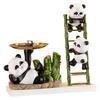 Multipurpose Lovely Pandas Entryway Organizers With Two Trays Accessory for Functional and Stylish Storage Needs