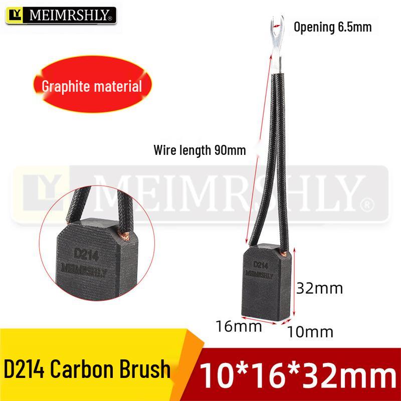 Graphite High Carbon Motor Brushes D214 - Sizes 8, 10, 12.5, 30, 32, 35, 40