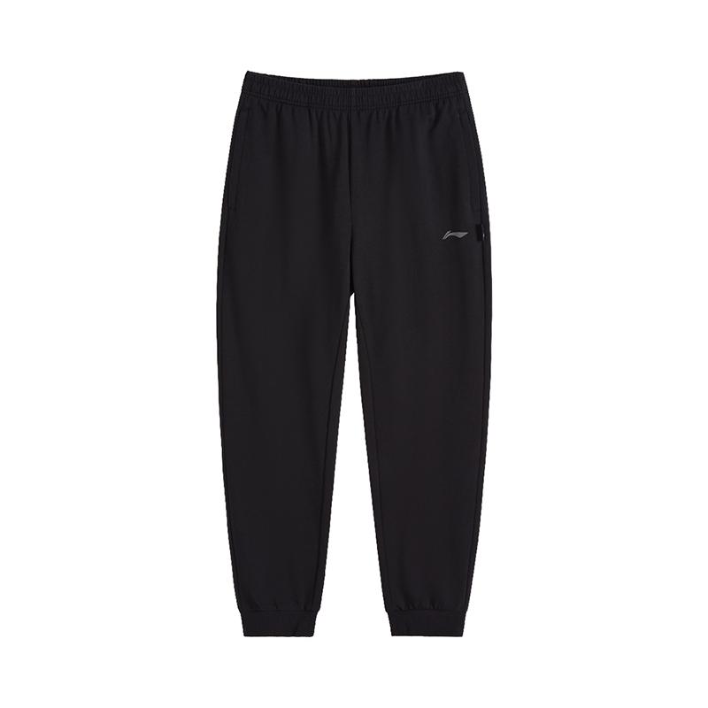 Li-Ning Американская уличная ретро мода Удобные Простые Логотип Однотонные Дышащие С манжетами Свободные Универсальные Повседневные Вязаные Спортивные Штаны AKLVB43-1