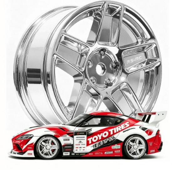 RS Red Spider 1/10 Remote Control Climbing Car with Electroplated Silver Wheels RS592