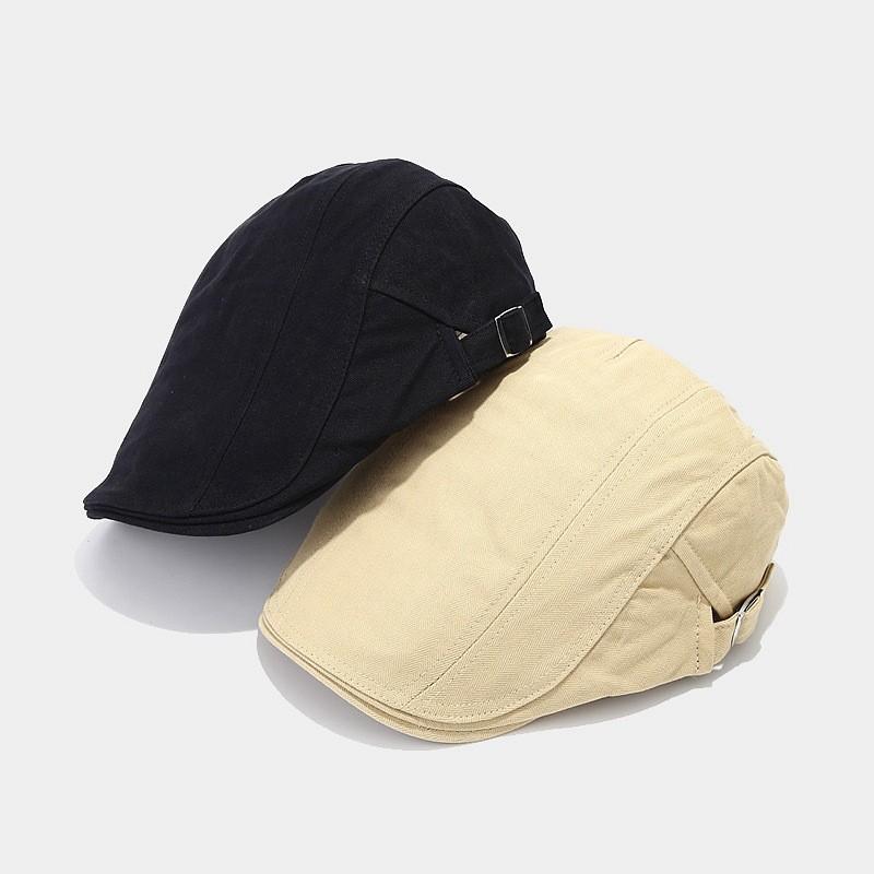 Classic British Style Cotton Newsboy Cap With Sun Protection For Men And Women