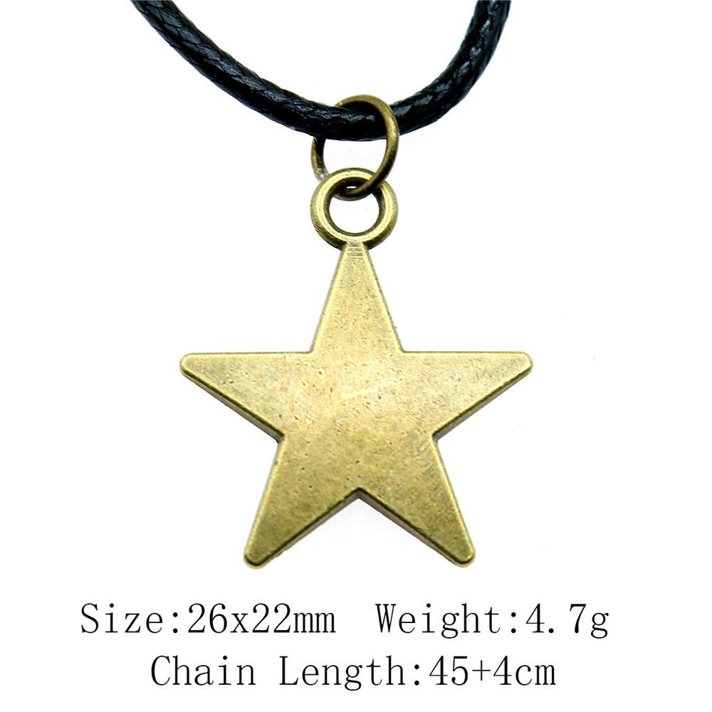 Birthday Gifts Choker Sun Moon Pentagram Necklace Leather Chain 45cm Art Supplies Neck Pendants