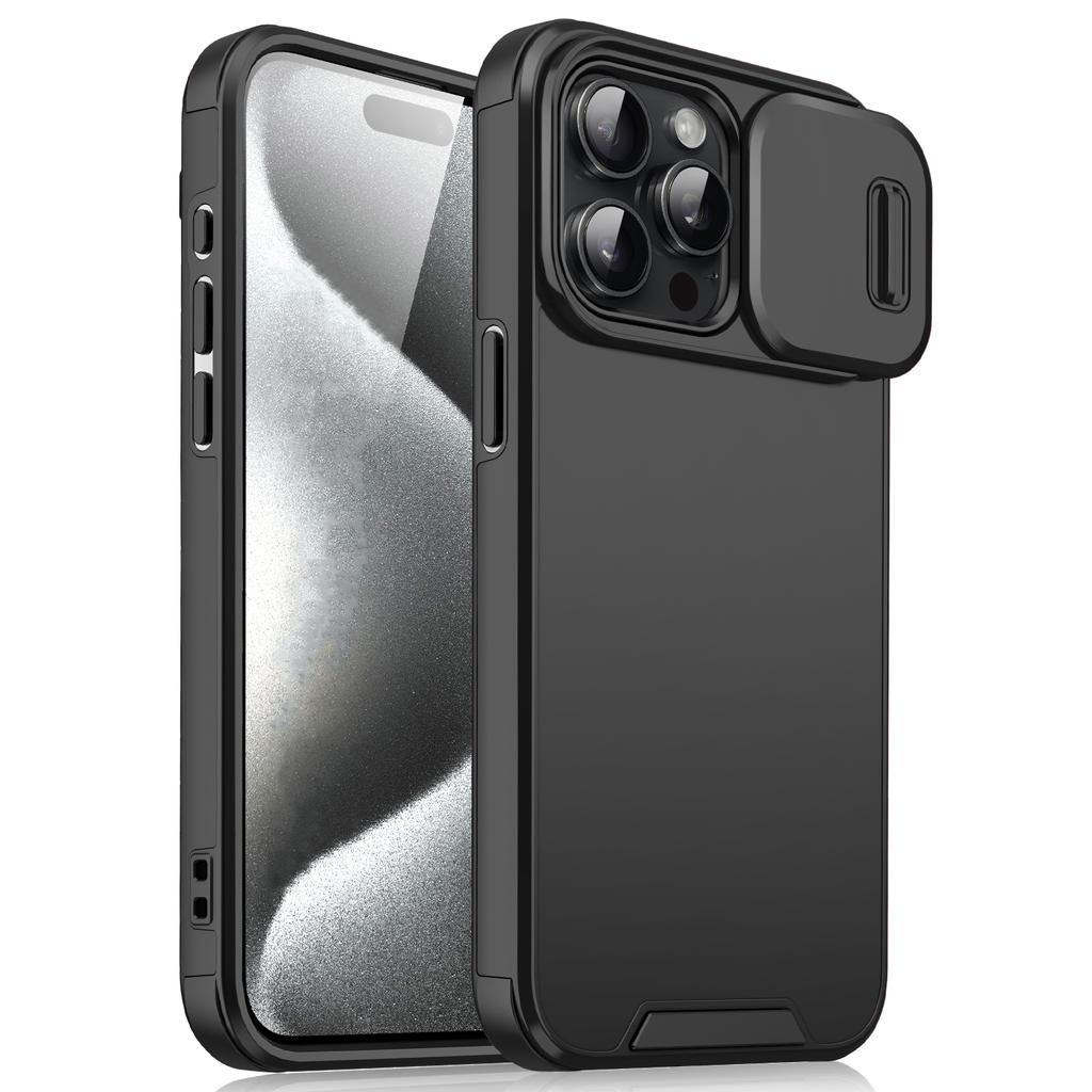 Ударопрочный чехол для телефона IPhone 11 12 13 14 15 16 17 Pro Max 17 Air 16E 16 15 Plus Жесткий чехол со шторкой для защиты камеры