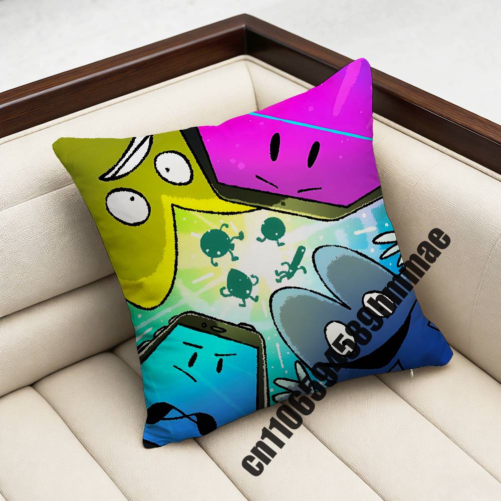 Throw Pillow Case Sham For BFDI Battle for Dream Island Game xcm xcm Square Car Pillowcase Sham Pad Cover