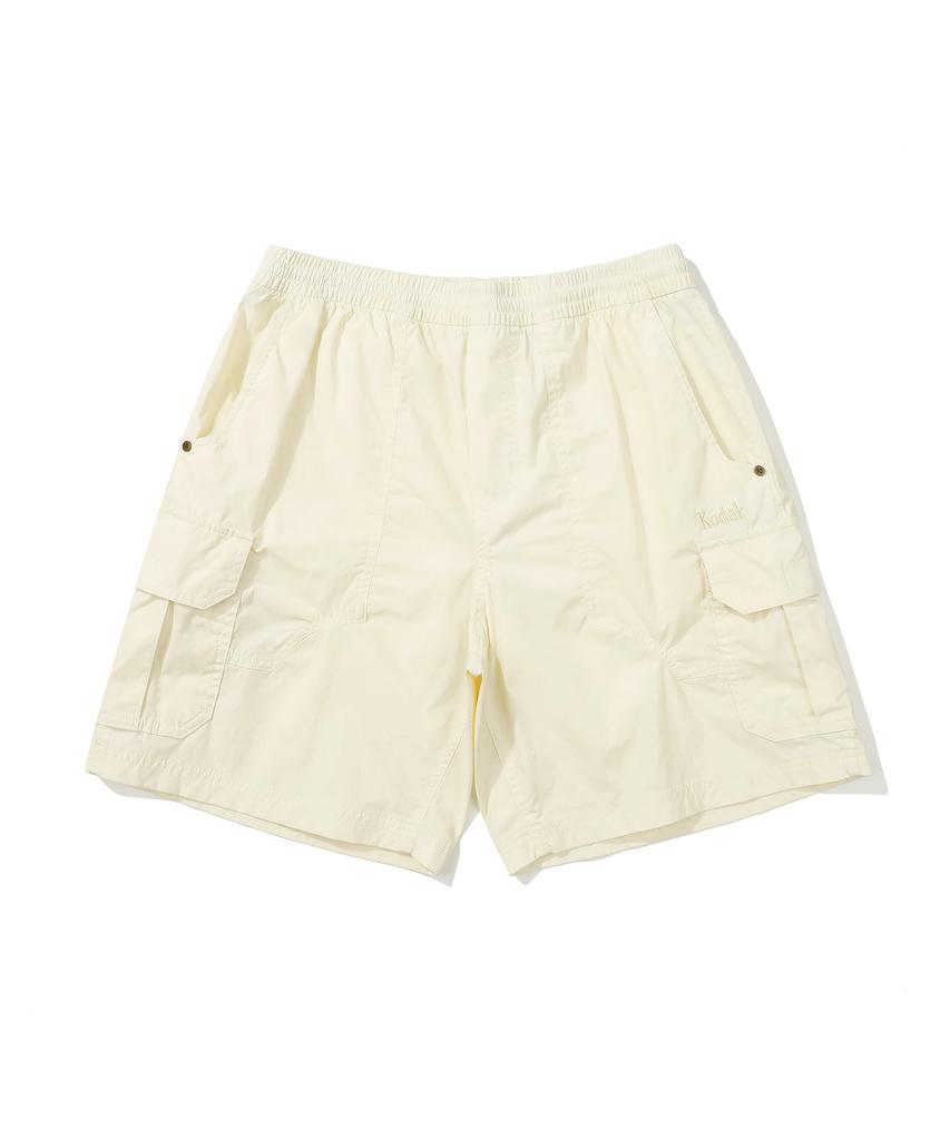 KODAK Color Ivory Cargo Semi-Overfit Length Shorts