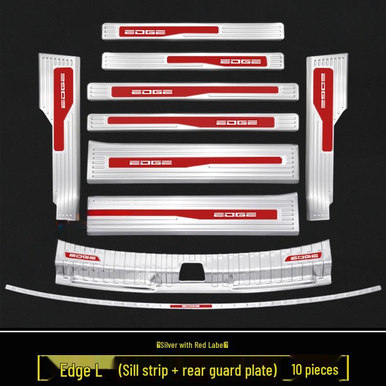 2023-2025 Ford Edge L: Door Sill Strips, Welcome Pedals, Stainless Steel Trunk Protector, Decorative Stickers