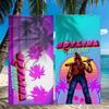 Игровое H-Hotline M-Miami Полотенце Быстросохнущие Пляжные Полотенца Подходят Для Бассейнов Кемпинга Йоги И Тренажерного Зала