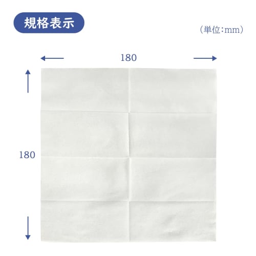 Нетканые влажные салфетки для рук, плоские, 100 штук, прибл.. 180 x 180 мм, Белый, Одноразовый, В индивидуальной упаковке, Однотонный, Подходит для ресторанов, Ланч-боксов,
