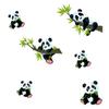 PVC Bamboo Panda Wall Sticker Cartoon Wallpaper Decal Kids Gift Panda Mural Decals  Bedroom