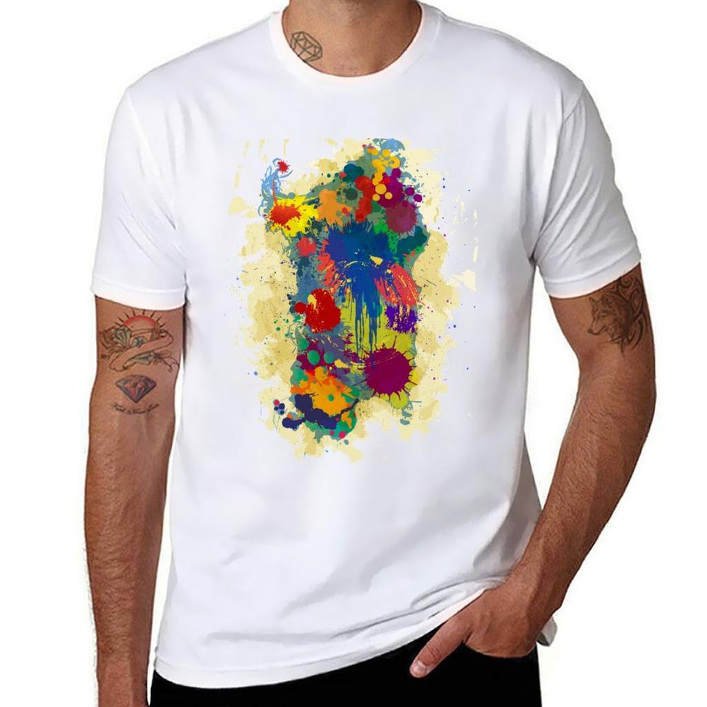 Sardinia Color Ink Tshirt Basic All Season Solid Tshirt