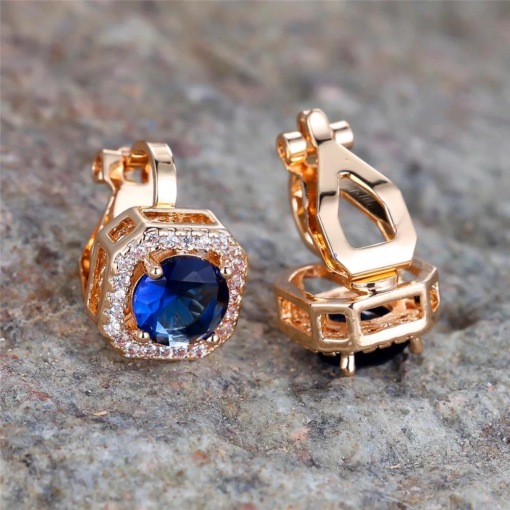 1 пара круглых циркониевых клипс для ушей для женщин и девочек, модные золотые квадратные непроколотые клипсы для ушей