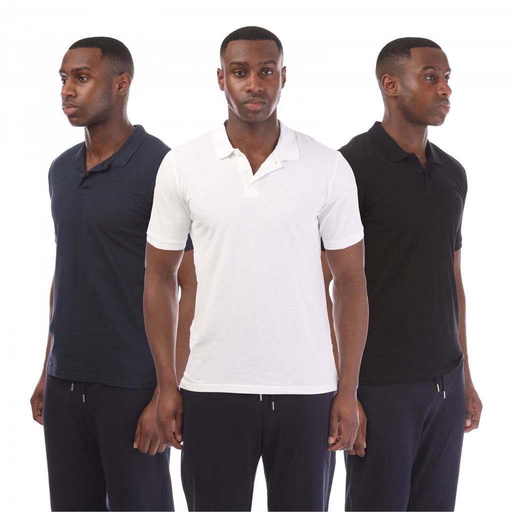Jack And Jones Mens Basic Polo Shirt (Pack of 3)