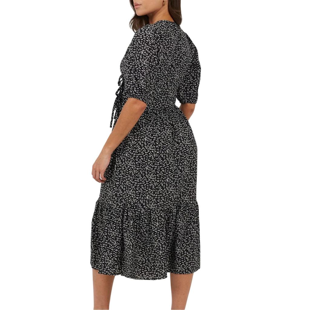 Brave Soul Womens/Ladies Flowers Wrap Dress