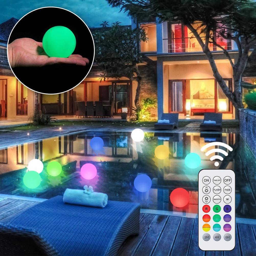 LED Spa Light Floating Pool Light IP68 Waterproof Color Changing Bathtub Night Light for Gift Party Hot Tub Spa Indoor