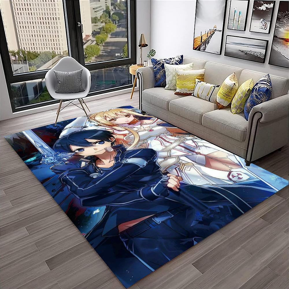 Sword Art Online SAO Новелла Мультфильм Ковер Коврик для Дома Гостиной Спальни Дивана Придверный коврик Декор, детский Ковер Нескользящий Напольный коврик
