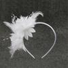 1900S Flapper Feathered Flower Headband For Carnival Party Antique Hair Decoration With Soft Band for Music Festival