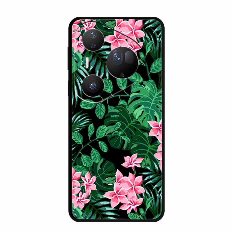 Для Huawei Pura 80 Ultra 5G Чехол Coque Мультяшный Кот Расписной Черный Силиконовый Мягкая Задняя Крышка Для Huawei Pura 80 Ultra Чехлы Оболочки