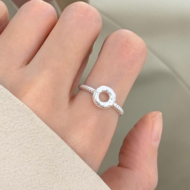 Chic And Unique Korean Style Open Ring For Women With Adjustable Design And Fashionable Heart Shaped Features