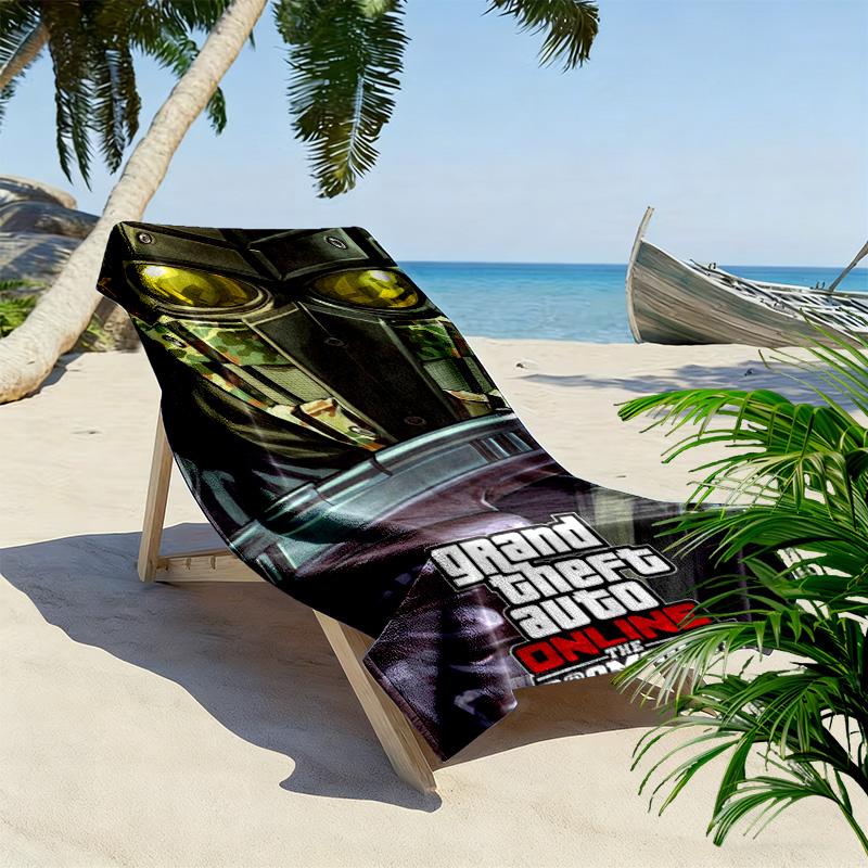 Grand Theft Dismay: Online Chaos beach towel soft Outdoor camping swim Absorbent bath towel quick-drying swim towel Travel and vacation towels beach