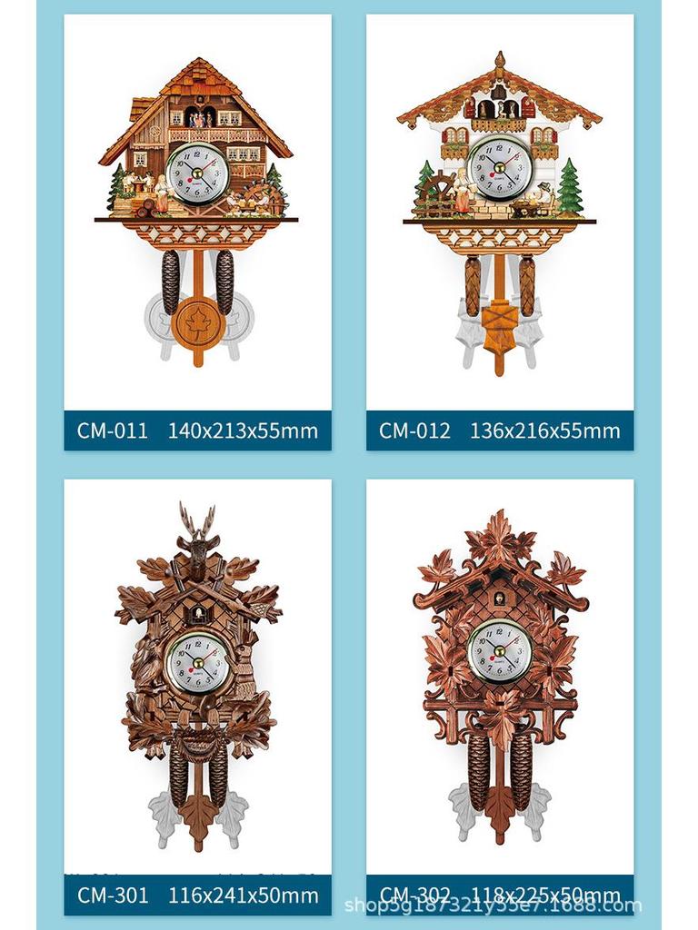 Подобранные готовые кукушкиные часы: Выдвижные настенные часы с почасовой индикацией для гостиной