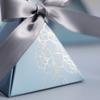 2050 Triangular Pyramid Pcs Marble Candy Box Wedding Favors Gifts Boxes Bomboniere Party Supplies
