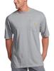 Carhartt K87 Workwear Short Sleeve with Pockets and Big Tall US Large Gray Men's T-Shirt (Regular & Sizes) Size Color