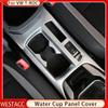 Car Central Console Water Cup Panel Cover Frame Sticker Trim for Volkswagen VW T-ROC TROC 2018 2022