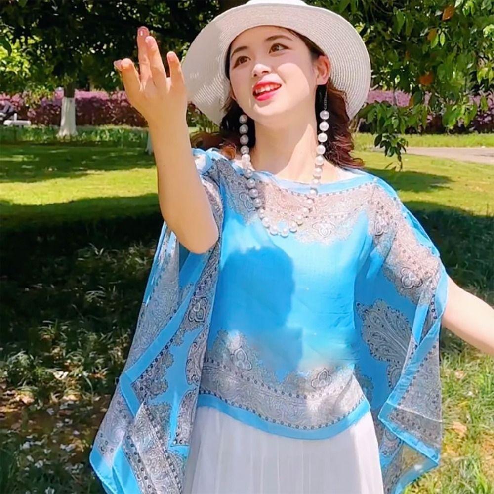 Soft Sunscreen Shawl Sun Protection Shawl Sunscreen Shawl Wrap Spring Summer Autumn