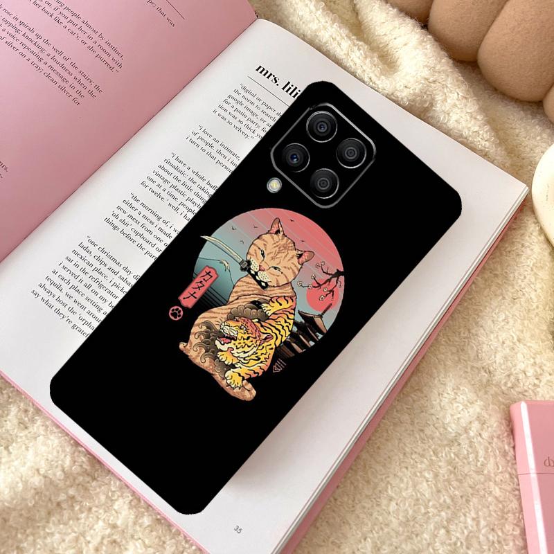 Чехол-кейс Ukiyo-e Самурай Кот Неко Рамен Для Samsung Galaxy M31 M13 M11 M12 M14 M15 M06 M16 M36 M56 M53 M32 M52 M35 M55 M34 M54