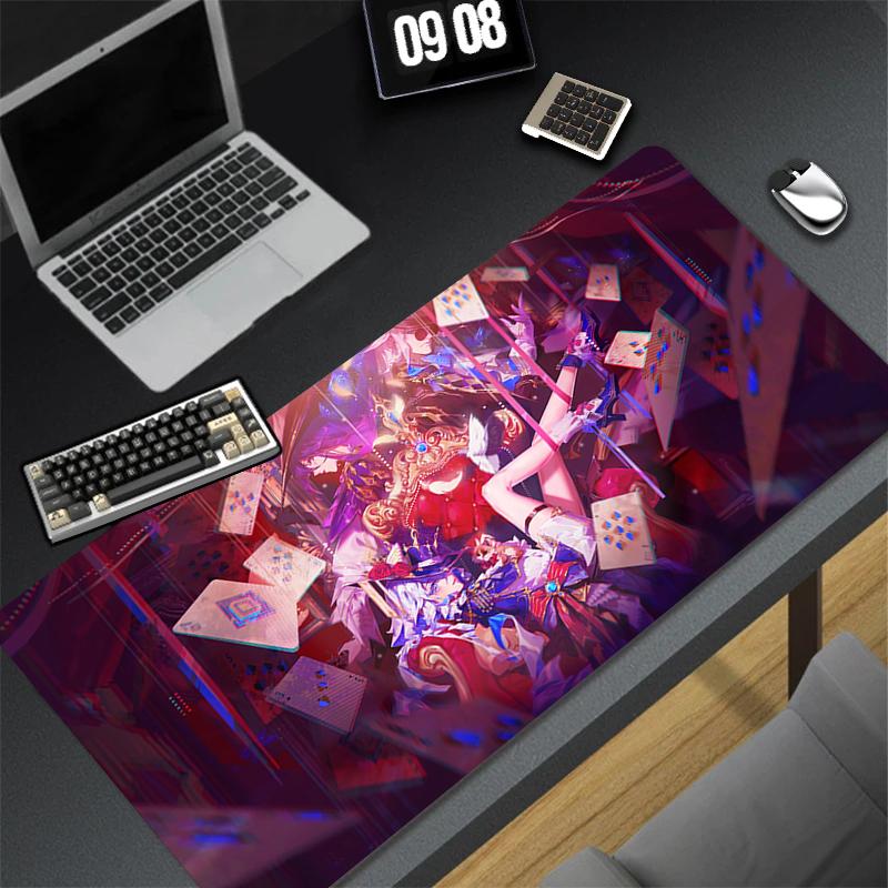 Furina Mousepad Mouse Pad Laptop Gaming Accessories Mousepad Pretty Genshin Impact Large Desk Mat Computer Gamer Pc Keyboard Rug