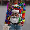 Autumn 3D Cartoon Santa Claus Pattern Printed Sweatshirts Christmas Cosplay Costumes Fashionable Casual Sports Long Sleeved Women's Sweatshirts