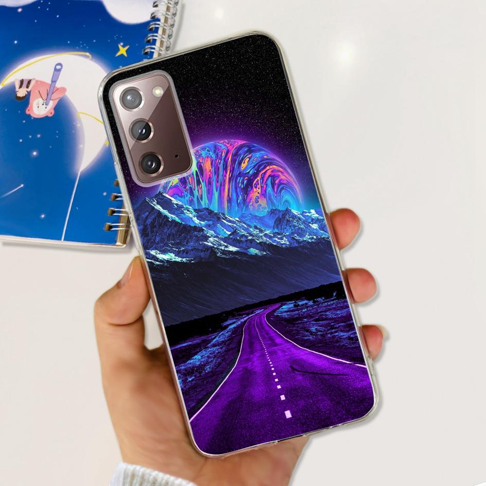 Чехол для Samsung Note 20 5G SM-N981B Популярный Цветок Тонкий Мягкий Силиконовый Чехол для Телефона для Samsung Galaxy Note20 Ultra 5G Funda Capa