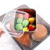 С пластиковой крышкой подносы для хранения продуктов из нержавеющей стали прямоугольный контейнер для еды колбаса
