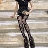 New  Lace Tights Fishnet Silk Stockings Women Kawaii Bowknot Hollow Out Pantyhose Tide Japanese Girl Sex Thin Pantyhose