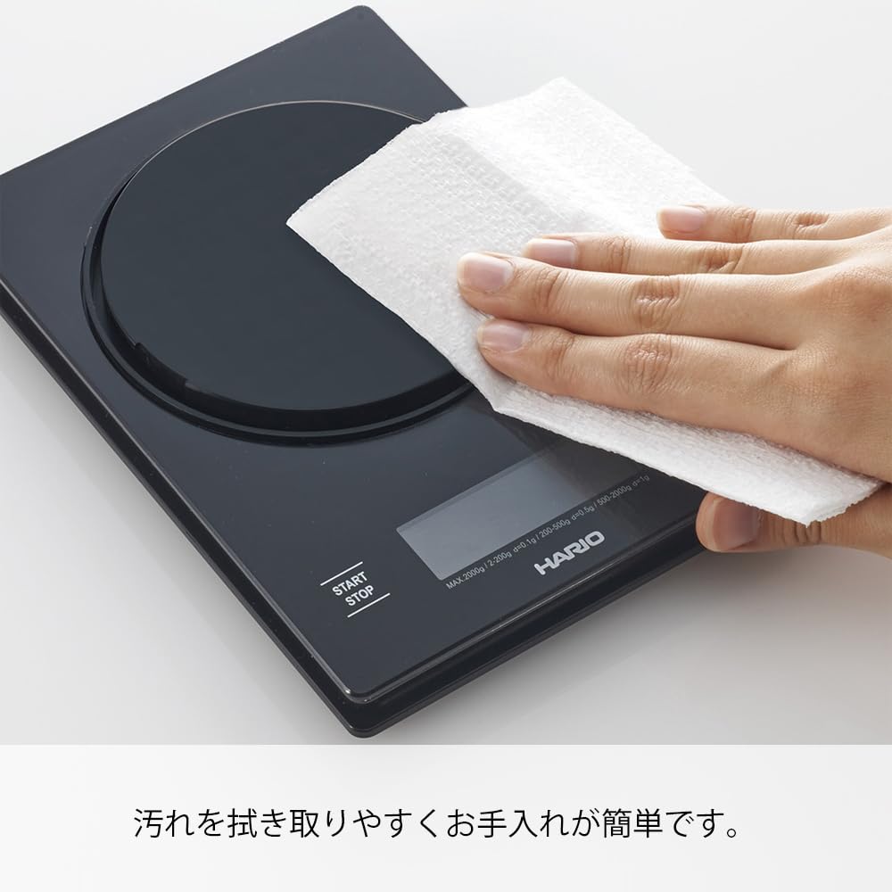 HARIO V60 Metal Drip Hairline Coffee Measuring Scale, Silver, Scale, Scale, Gift, Present, VSTMN-2000HSV