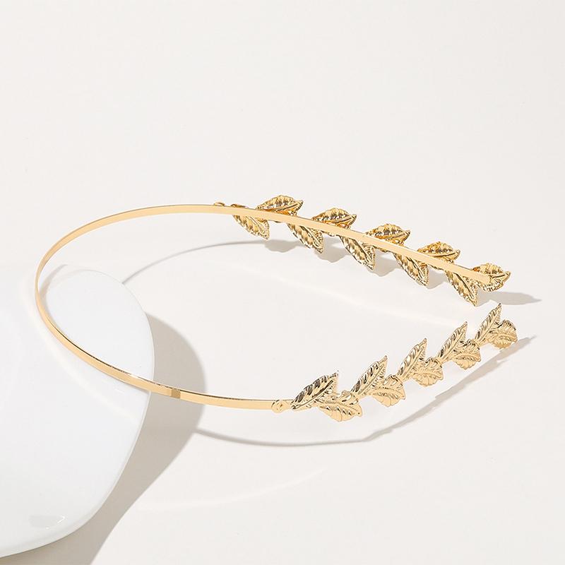 Новый золотой цвет, повязка на голову с листьями, головной убор, Корона, тиара, головной убор богини, греческие украшения для головы, свадебные аксессуары для волос невесты