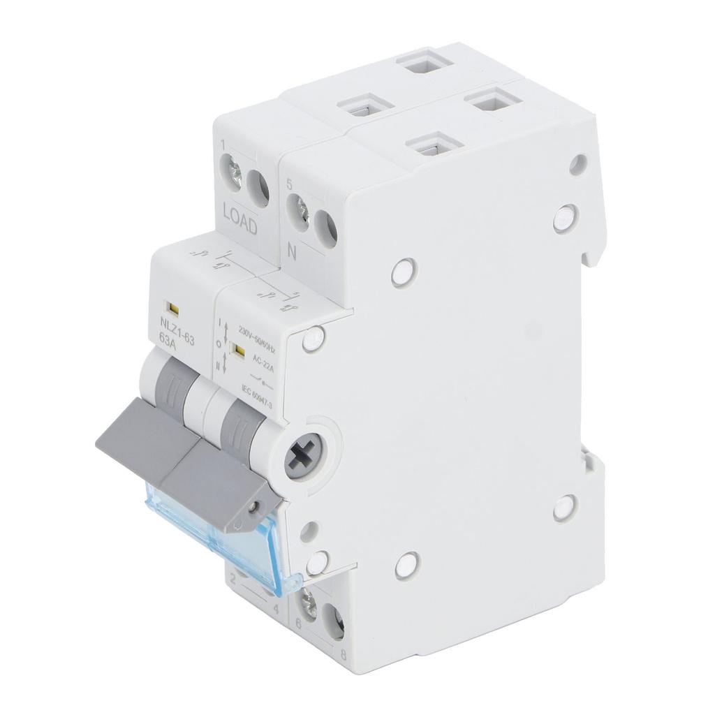 230 В переменного тока 63 А Ручной переключатель двойного питания Монтаж на DIN-рейку 35 мм Цепь блокировки одной стороны