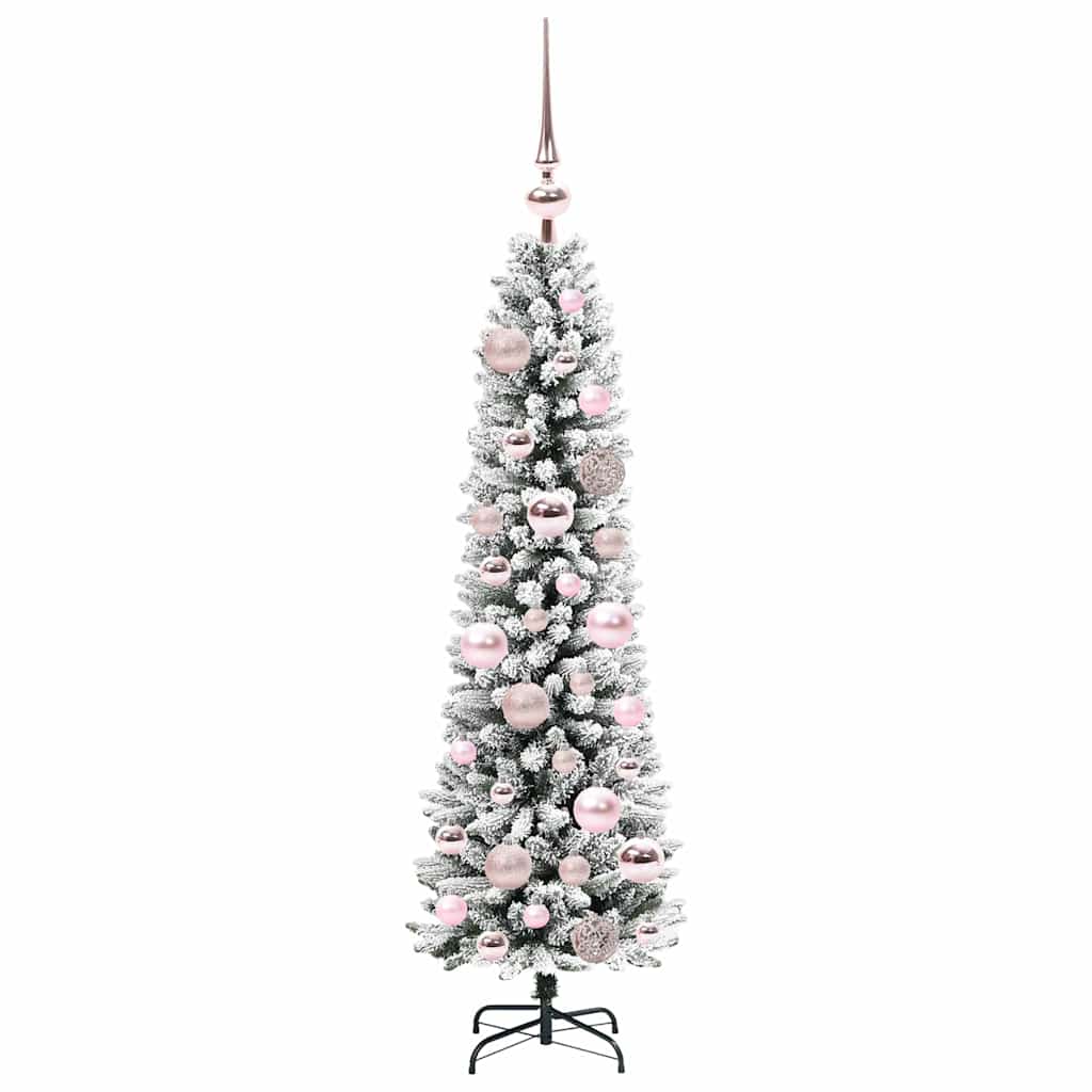 Artificial Christmas Tree with 150 LEDs and Stand White 120 cm